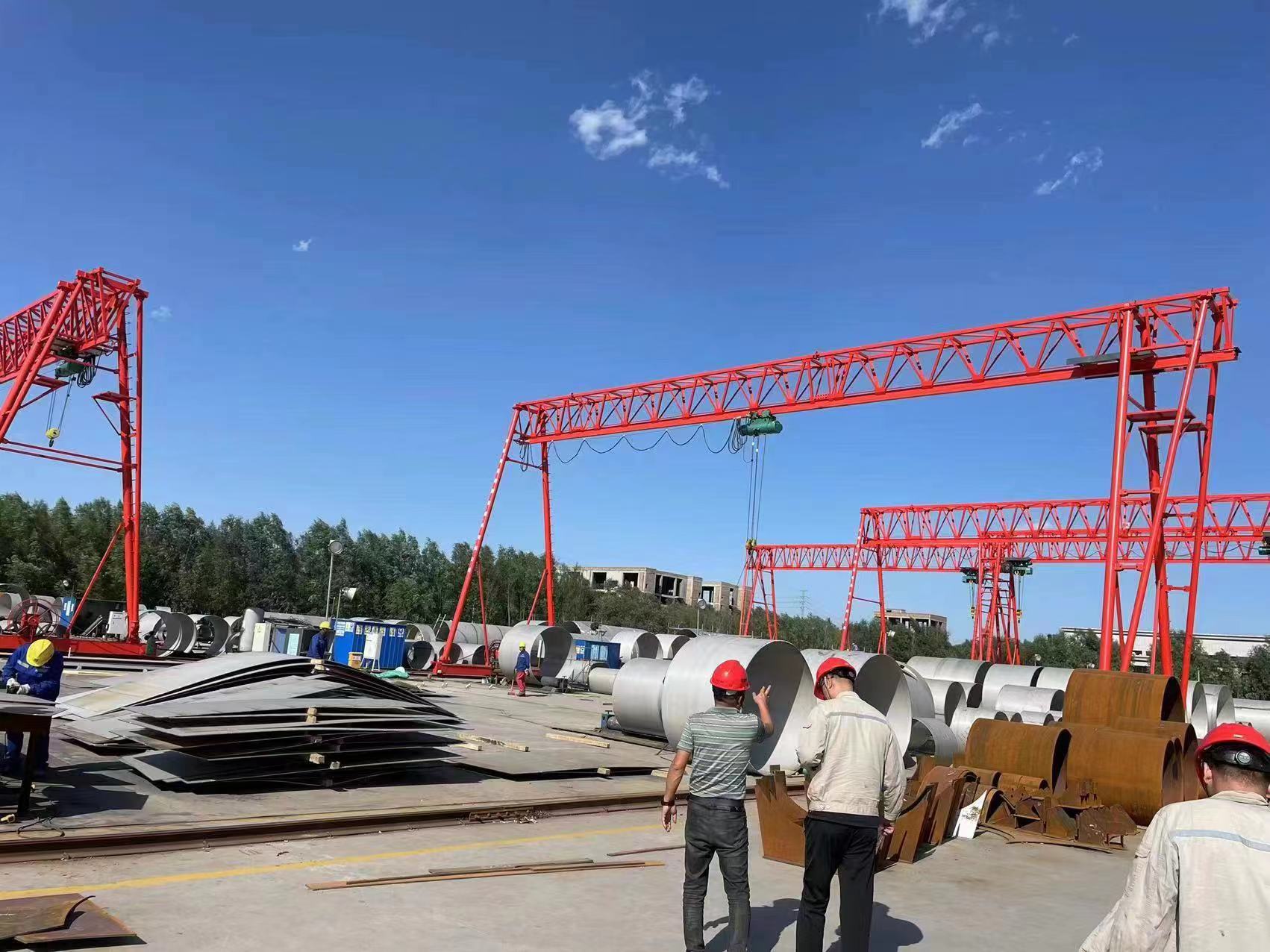 20噸龍門吊安裝時(shí),需要注意哪些尺寸?